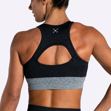 Load image into Gallery viewer, The WOD Life - Women's Endure Seamless Bra - Black/Charcoal Marl

