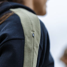 Load image into Gallery viewer, The WOD Life - Women's Wanderer Cropped Hoodie - BLACK/KHAKI
