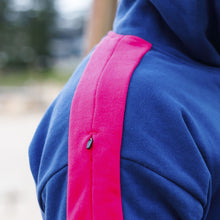 Load image into Gallery viewer, The WOD Life - Women's Wanderer Cropped Hoodie - INDIGO/CERISE
