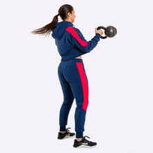 Load image into Gallery viewer, The WOD Life - Women's Wanderer Cuffed Jogger Pants - INDIGO/CERISE
